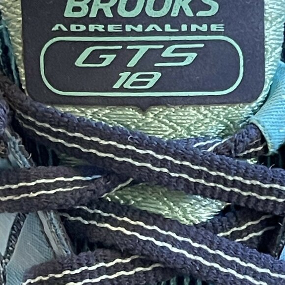 Brooks Adrenaline GTS 18 Size 10.5 Running Shoes Blue Cushion Support - Picture 4 of 9